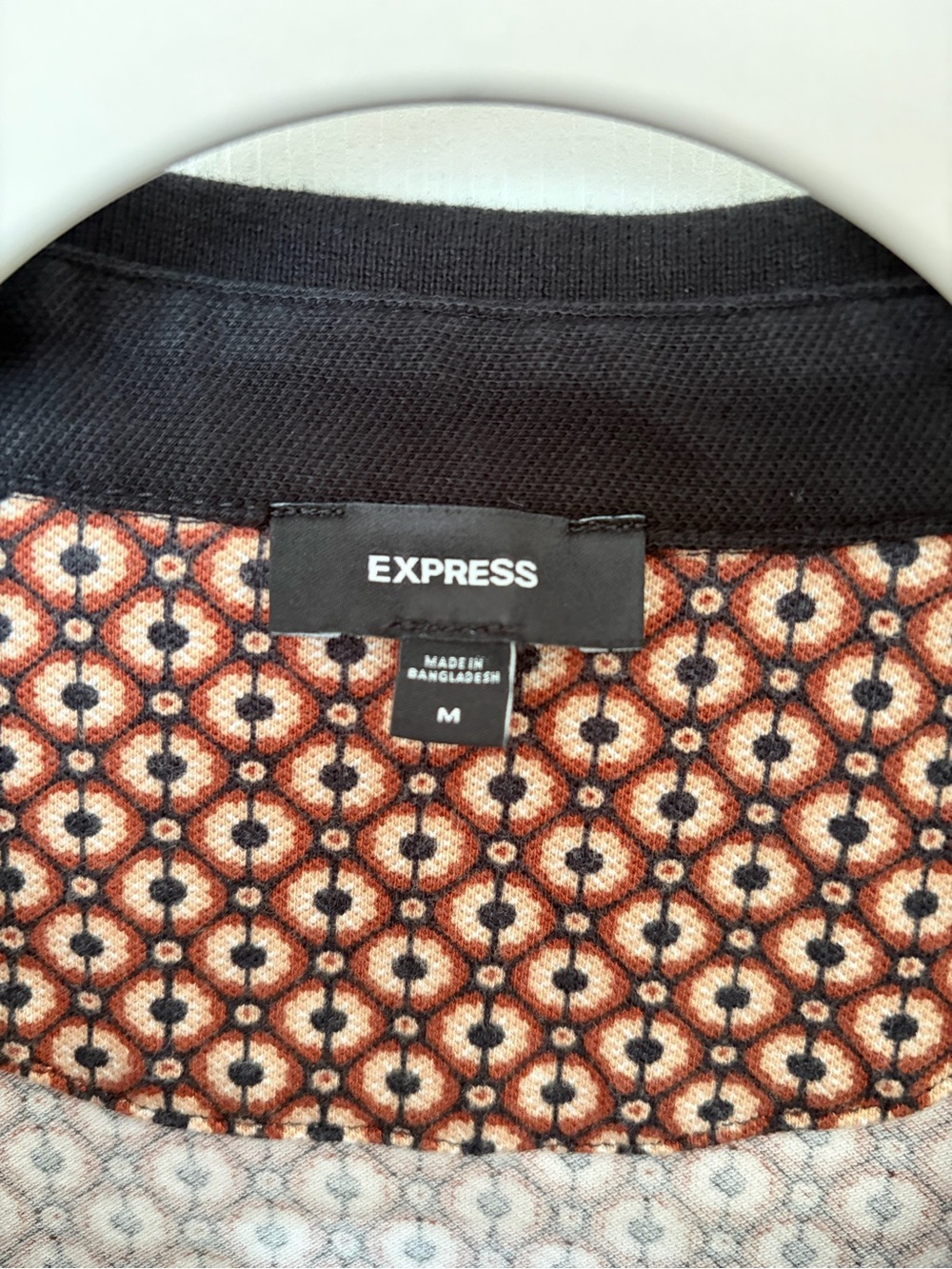 Express Geo Print Polo Shirt (M) - Picture 2 of 3